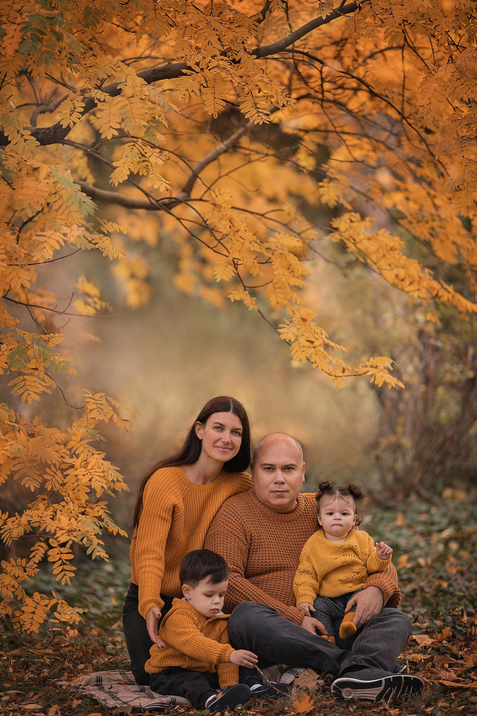 семейная фотосессия, семейный фотограф, семейный портрет, осень, осеннее фото, Александра Пименова