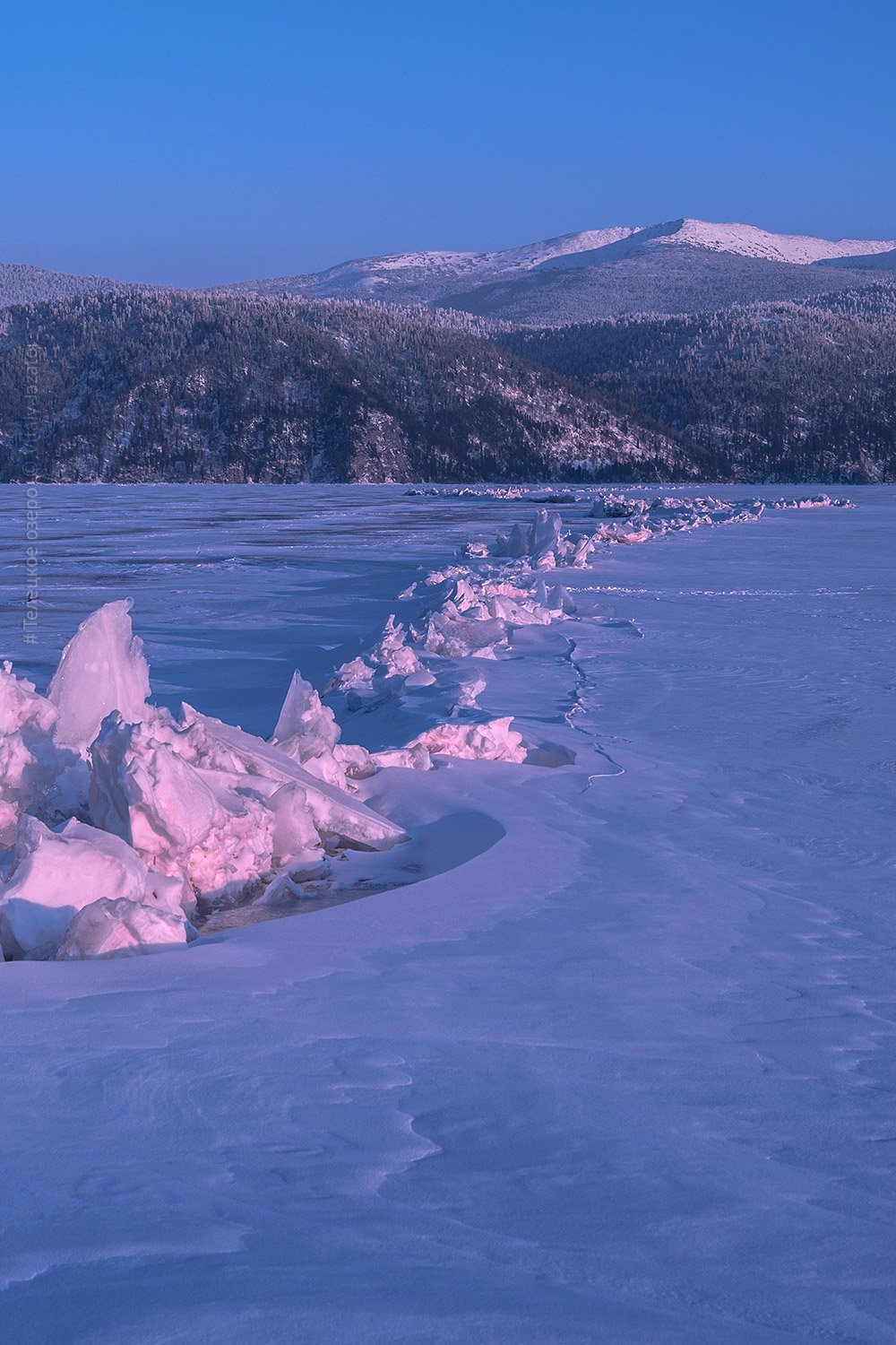 алтай, телецкое озеро, зима, февраль, яйлю, лёд, Джазатор
