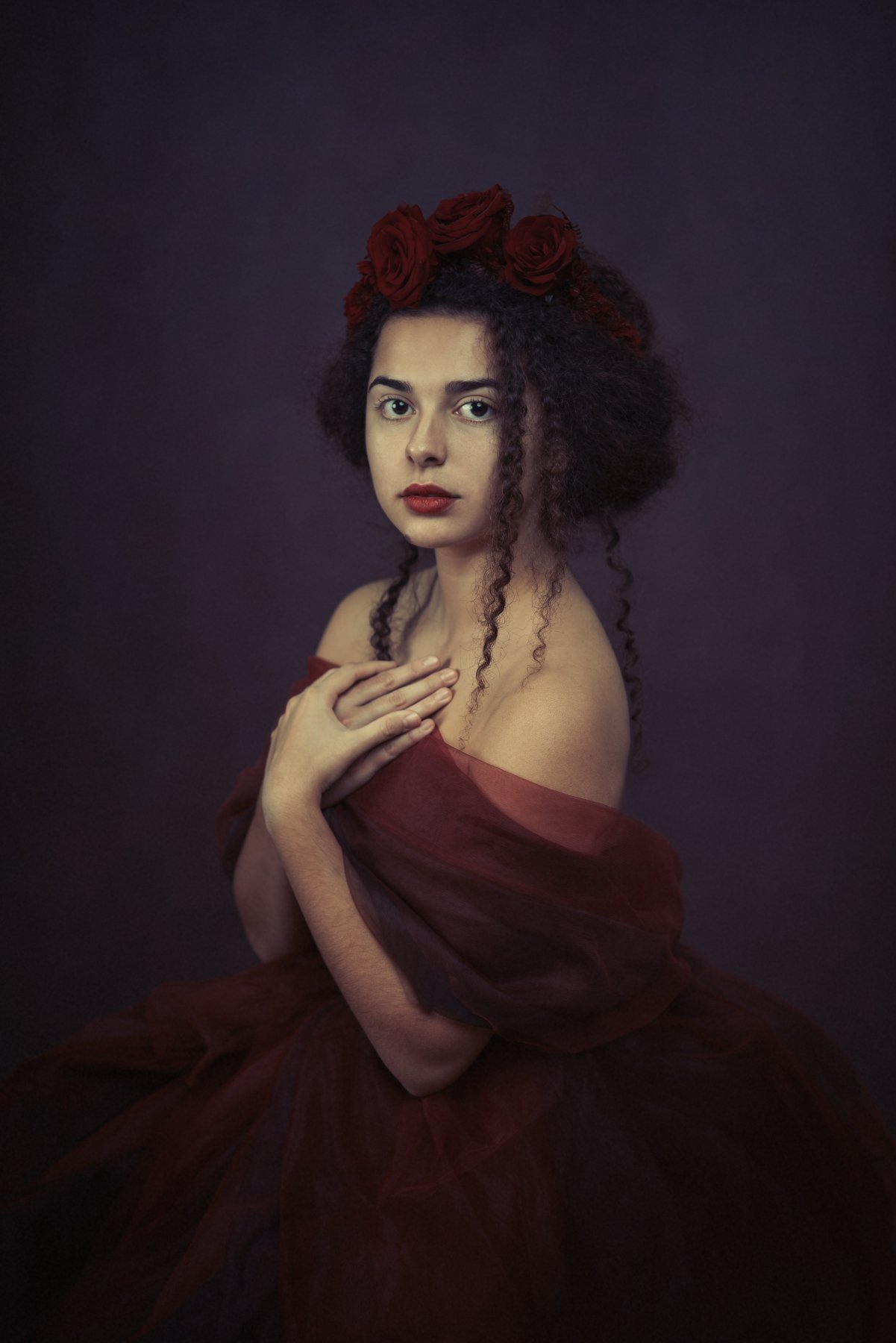 portrait painterly woman, Alexandru Roibu