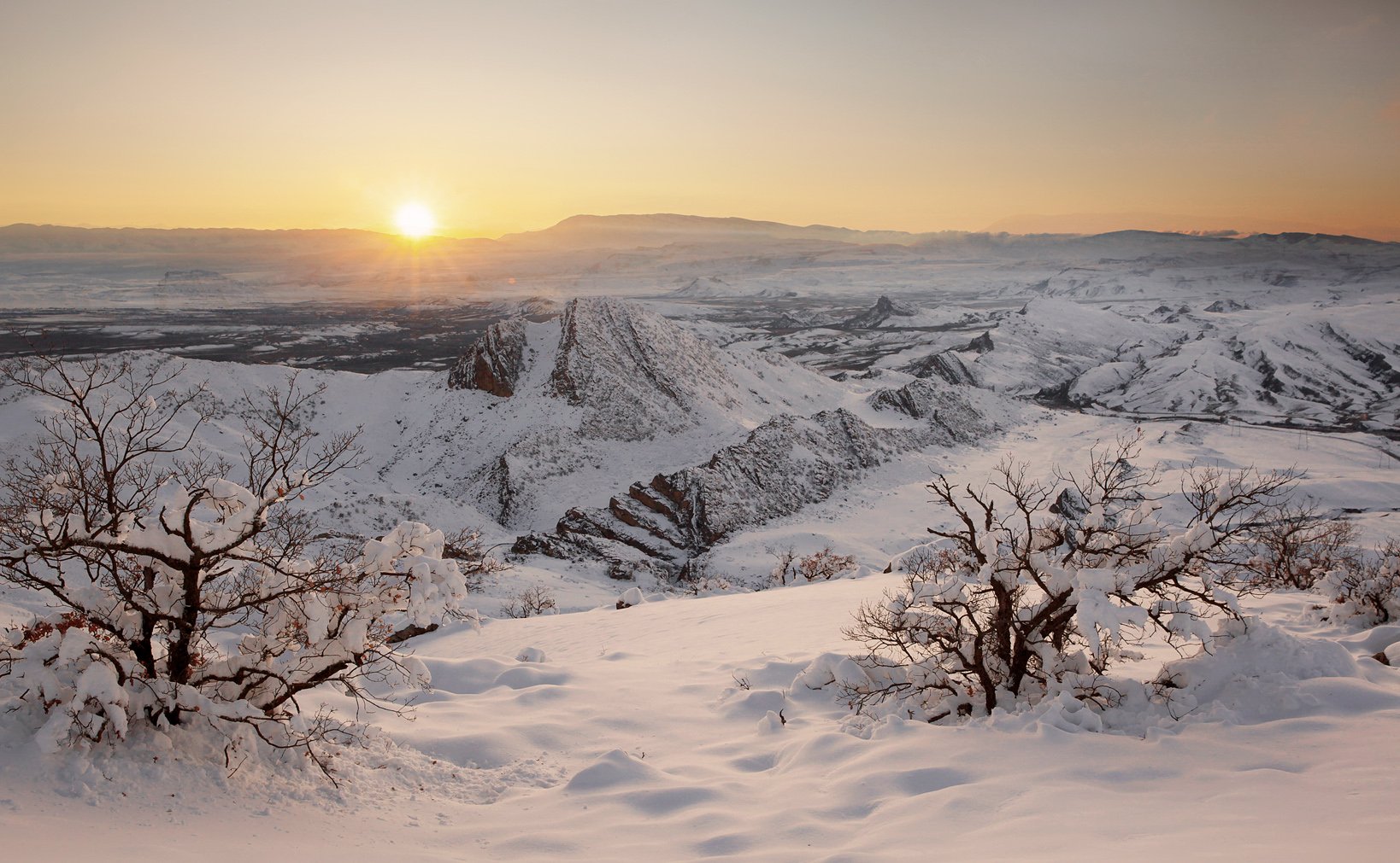 зима,закат,горы,вечер,снег,пейзаж,природа,дагестан.., Marat Magov