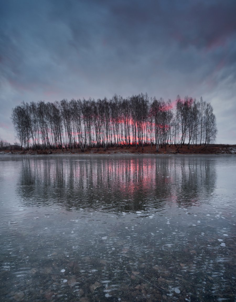 лед, свет, утро, природа, Баранов Олег