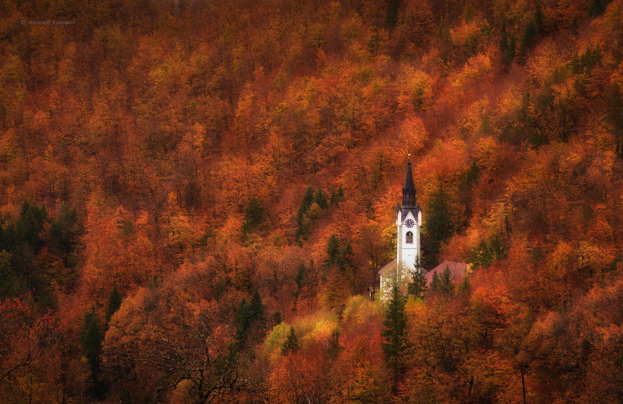 словения, осень, пейзаж,, Александр Кукринов