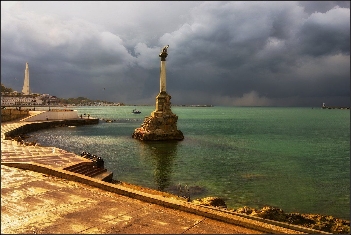 крым, севастополь, памятник, море, АНАТОЛИЙ ДОВЫДЕНКО