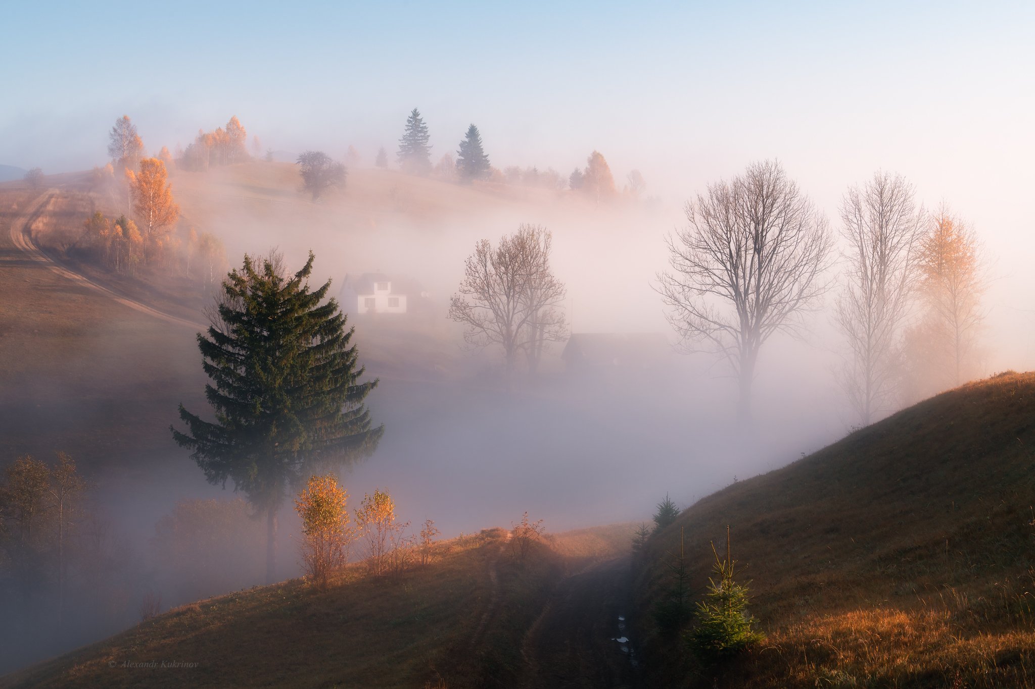 Туманные пейзажи Румынии