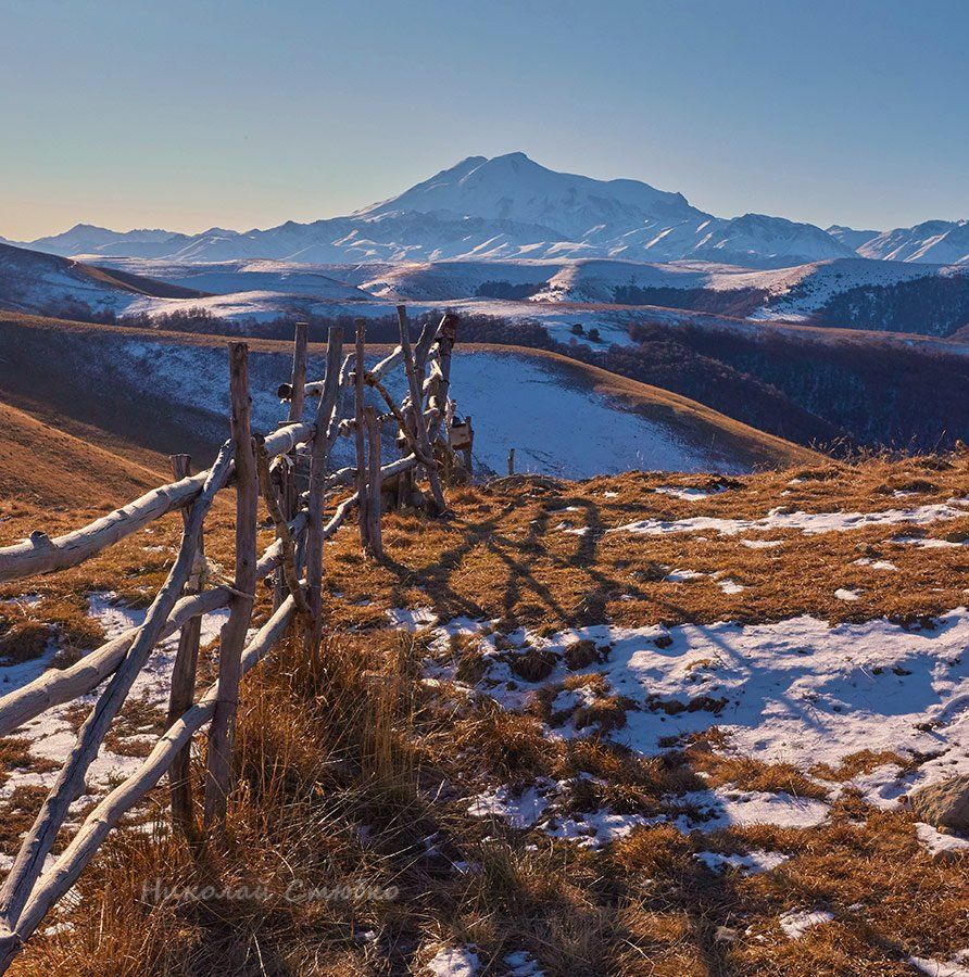 кавказ горы эльбрус снег зима, Николай Стюбко