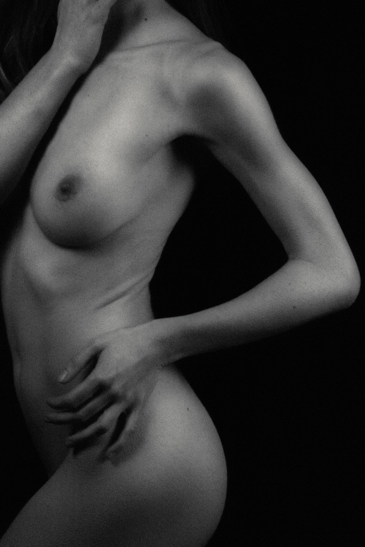 nude body woman blackandwhite, Maria Neohoriti