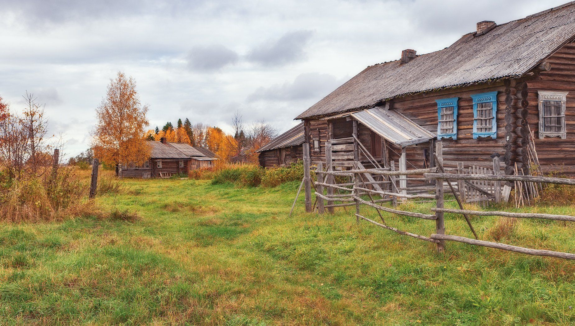кенозерье, осень, деревня, Владимир Липецких