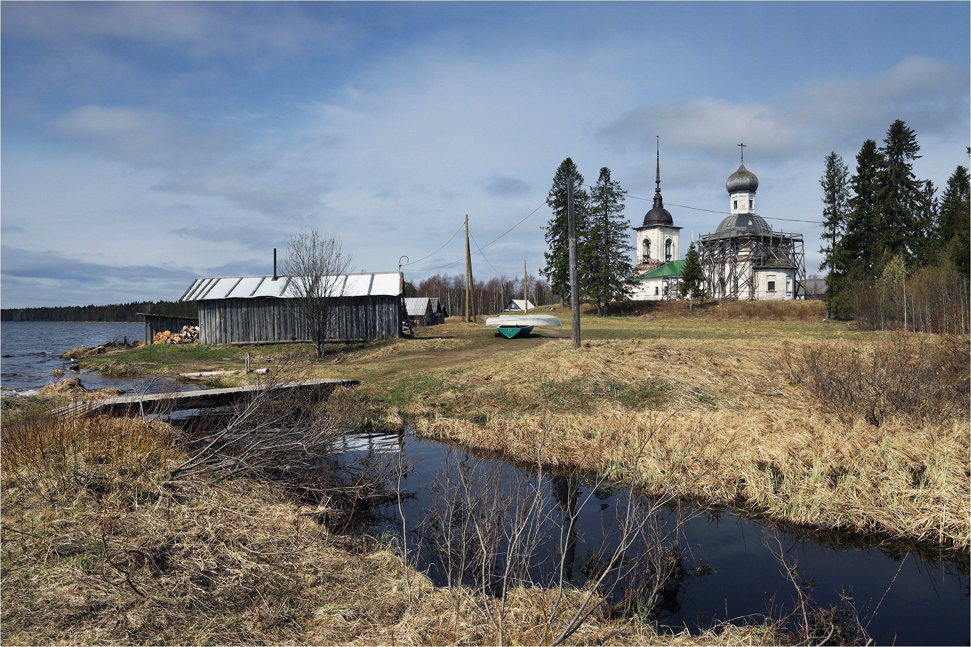 кенозерский парк, архангельская область, весна, май, церковь,, Victor Pechenev