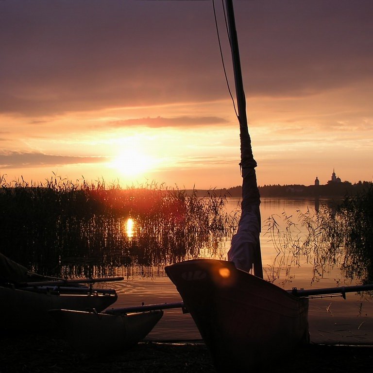 озеро, рассвет, Tatiana Rozanova