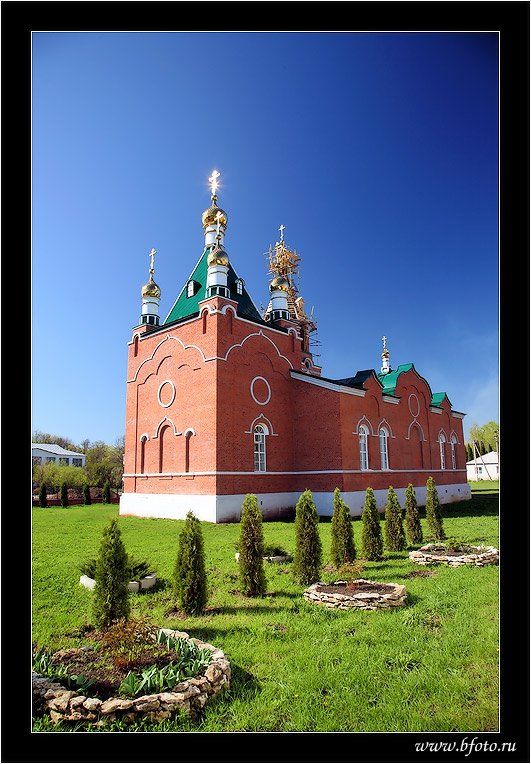 церковь, храм, липецк, троекурово, лебедянь, весна, 2008, цвета, краски, Алексей Строганов