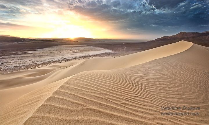 дюна, песок, пустыня, закат, Валентина Жукова