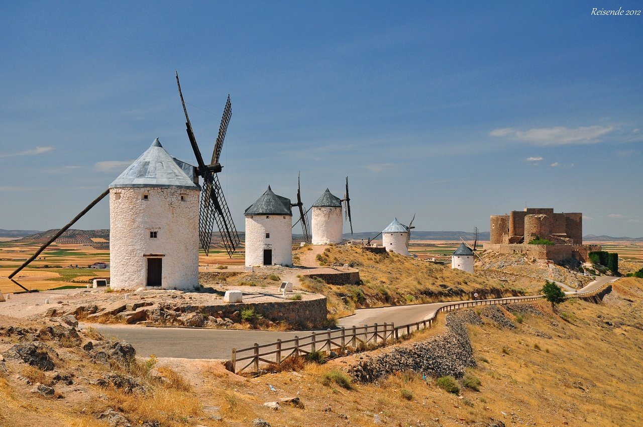 испания, кастилия, ла, манча, консуэгра, мельница, замок, Yakubovskiy Mikhail