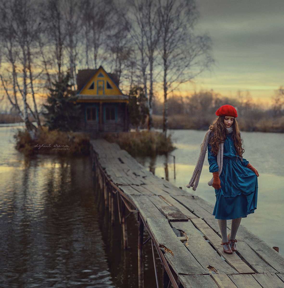 portreit people girl woman irinadzhul dzhulirina forestnature lake water dramatic story, Ирина Джуль