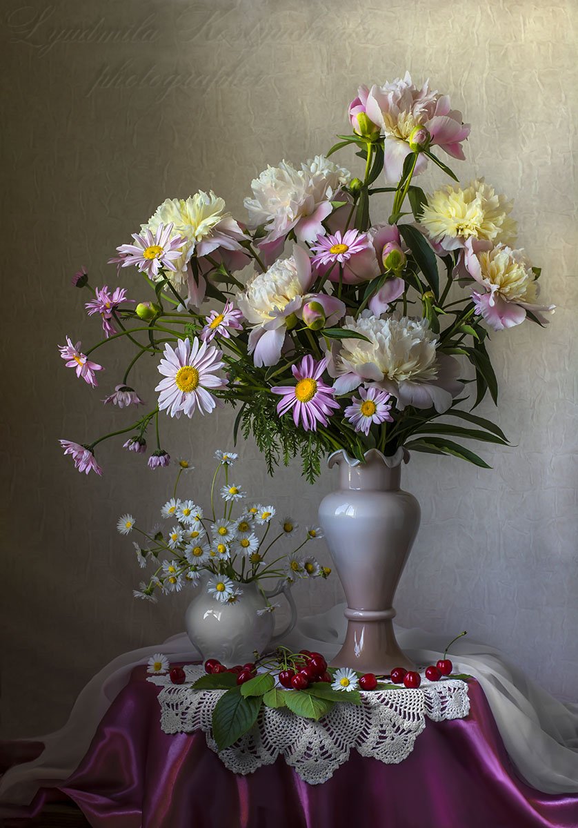 натюрморт с пионами,весна,букет,цветы,художественное фото,искусство., Людмила Костюченко