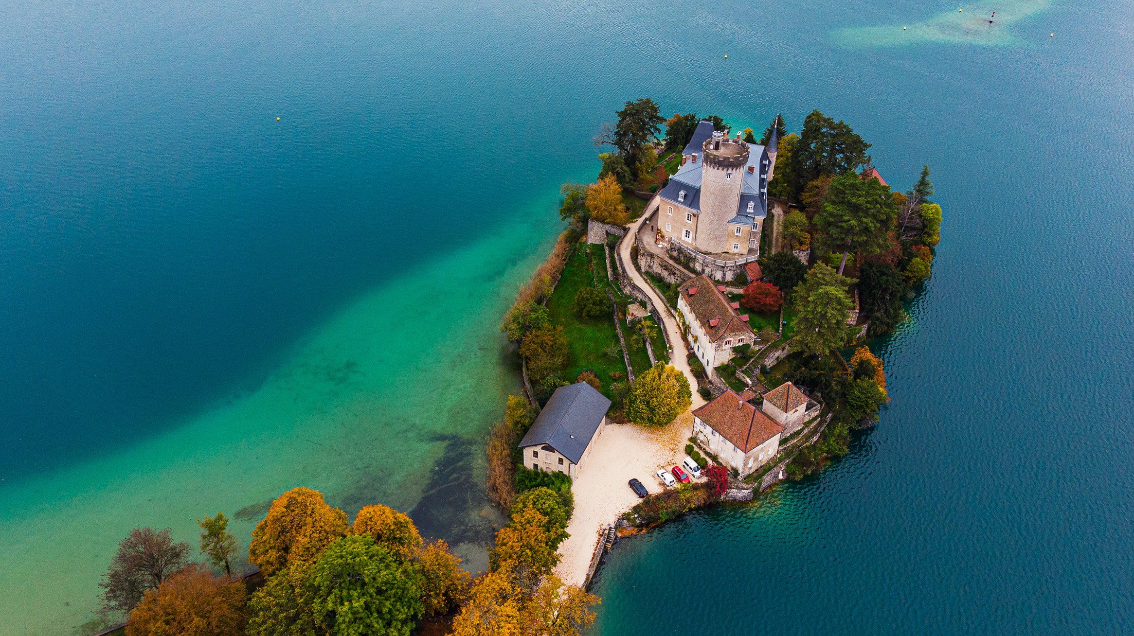 annecy, france, lake, chateau, анси, франция, озеро, замок, Владимир Эделев