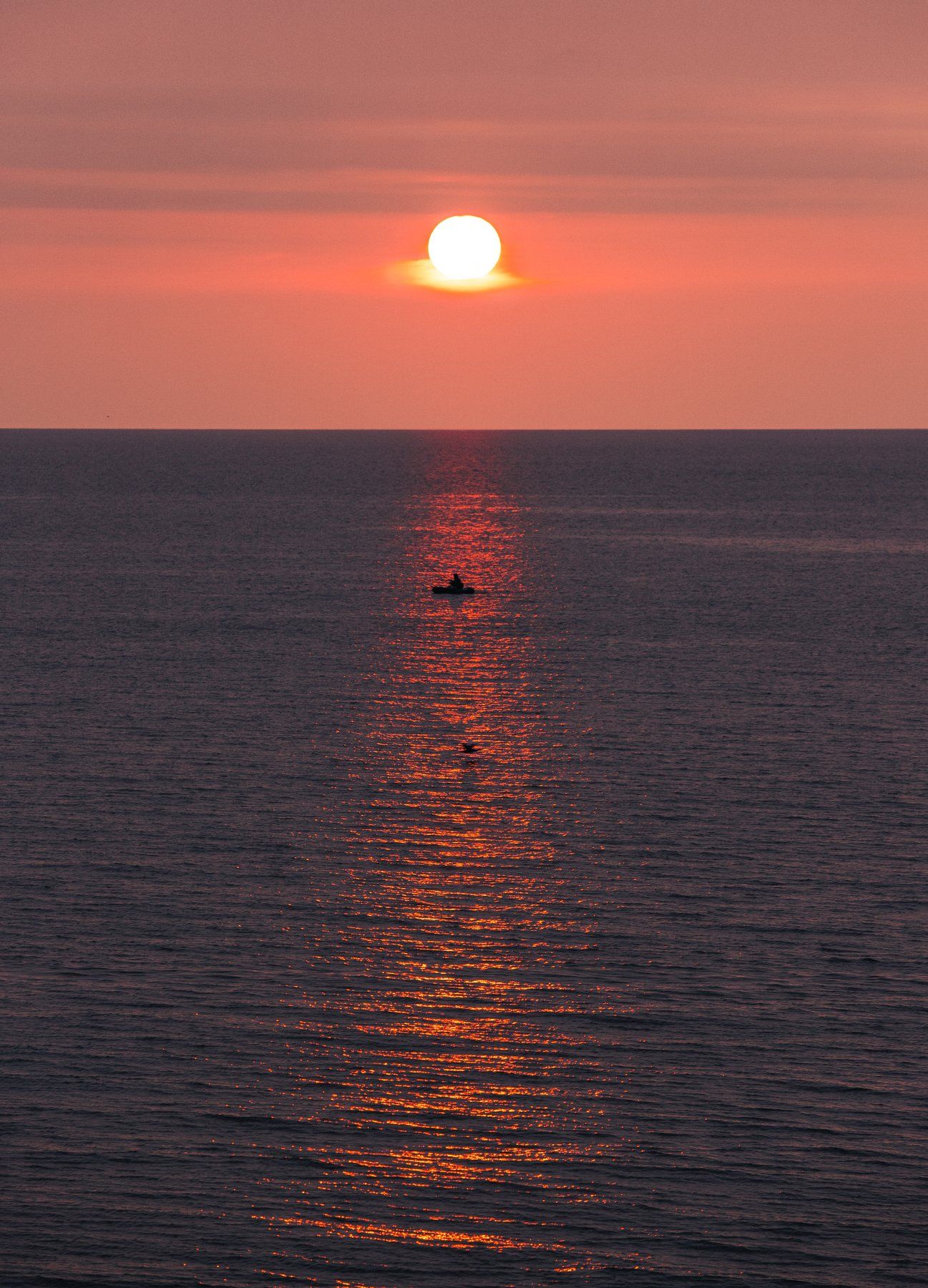 солнце, закат, человек, рыбак, море, sun, sunset, man, fisherman, sea, Артём Корнев