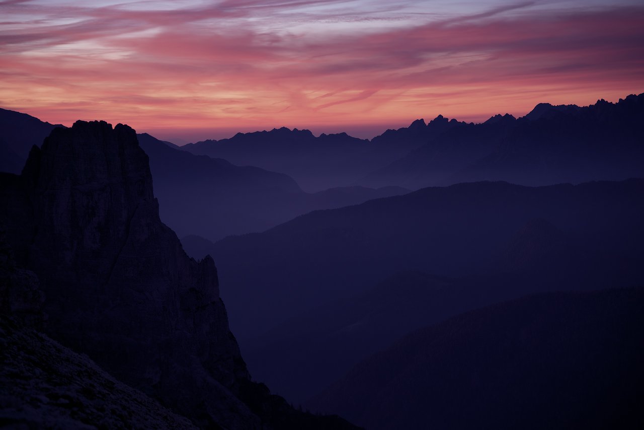 горы, альпы, доломиты, рассвет, сумерки, mountains, alps, dolomites, sunrise, dusk, Дмитрий