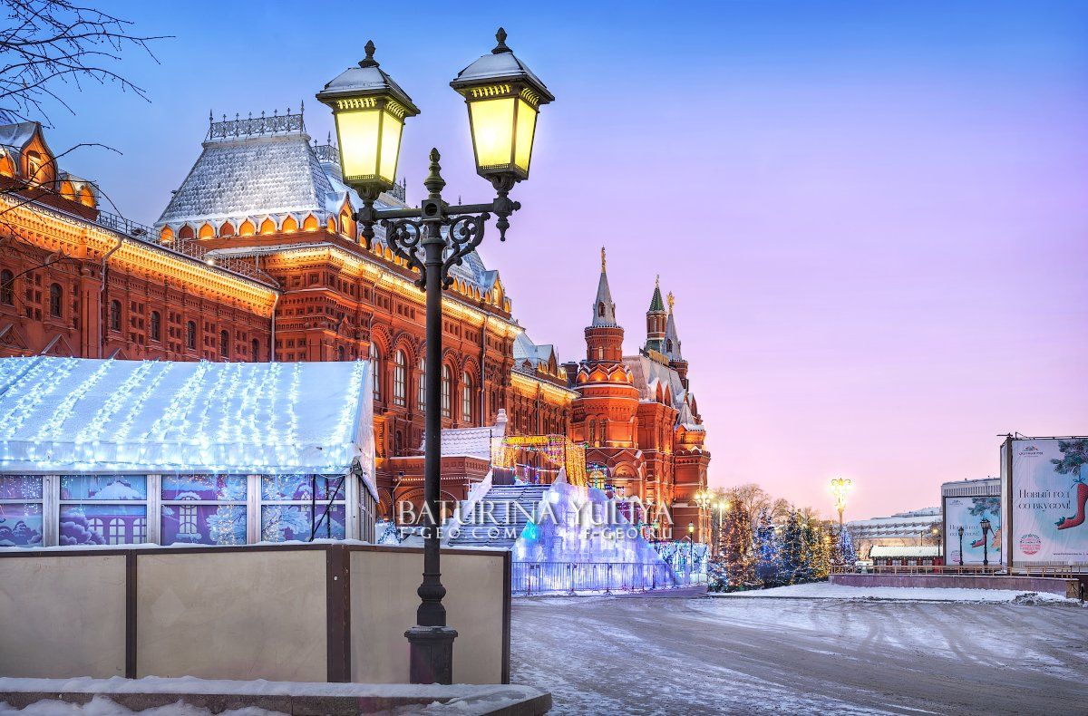 москва, манежная площадь, исторический музей, новый год, Юлия Батурина