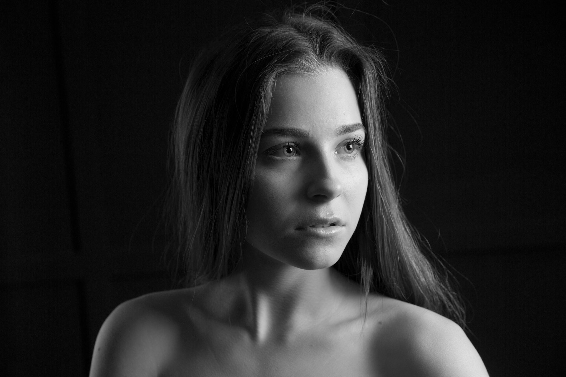 портрет, чёрно-белое, красота, девушка,girl, beauty,b&w,portrait,beautiful,amazing,, Олег Грачёв