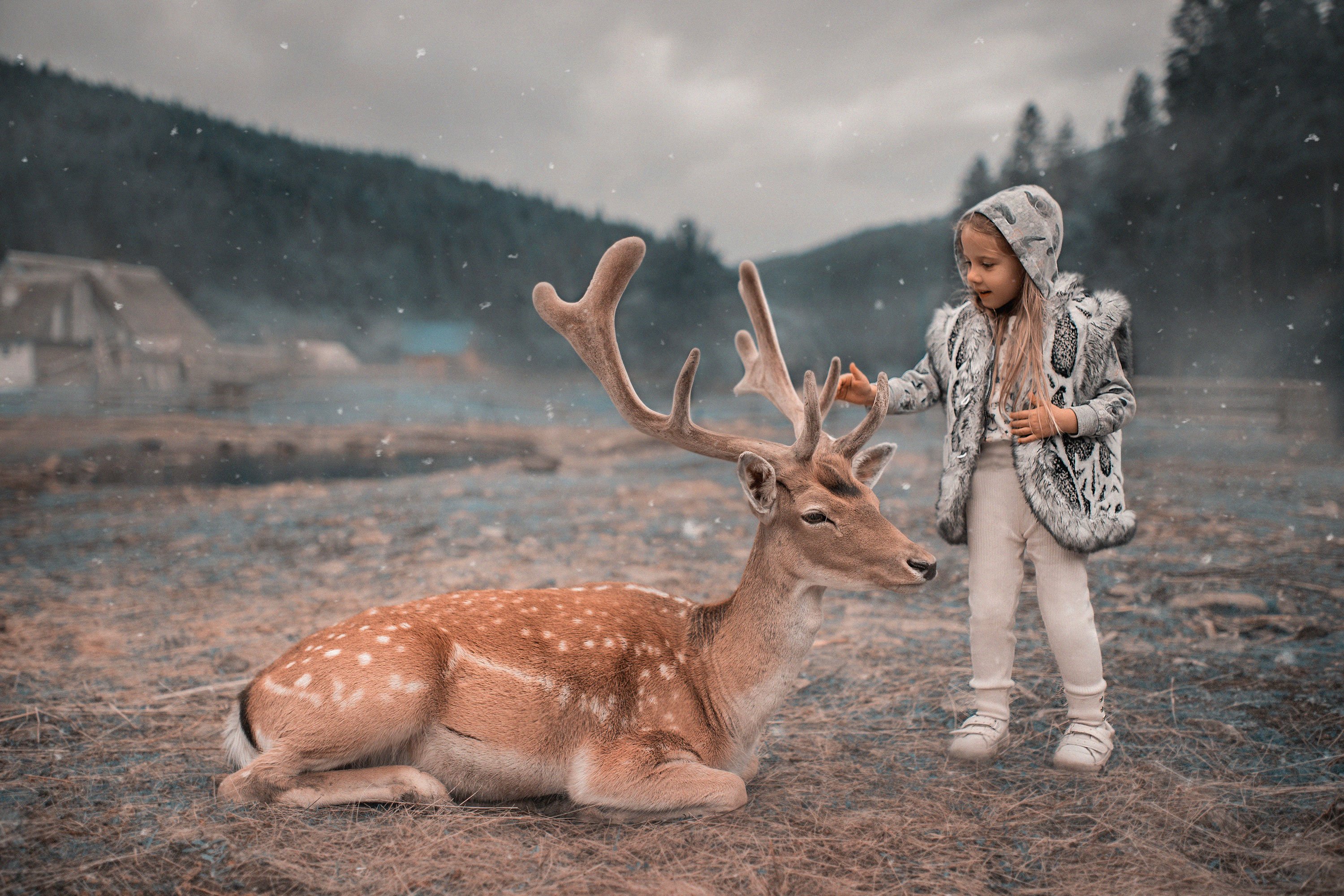 олень, детская фотография, детский фотограф, Александра Пименова