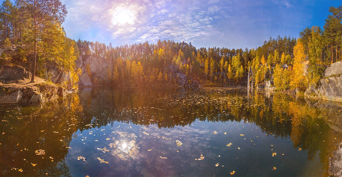 тальков, камень, урал, озеро, осень, Konstantin Mironov