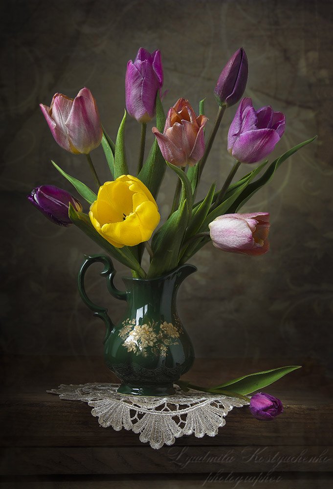 натюрморт с тюльпаны,весна,букет,цветы,художественное фото,искусство., Людмила Костюченко
