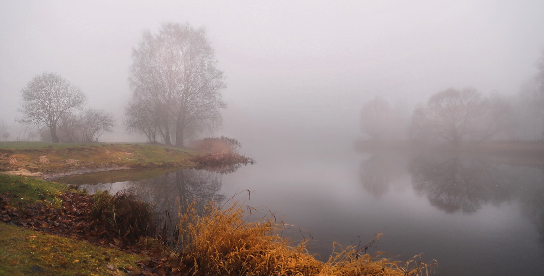 утро, река, туман, Валерий Козуб