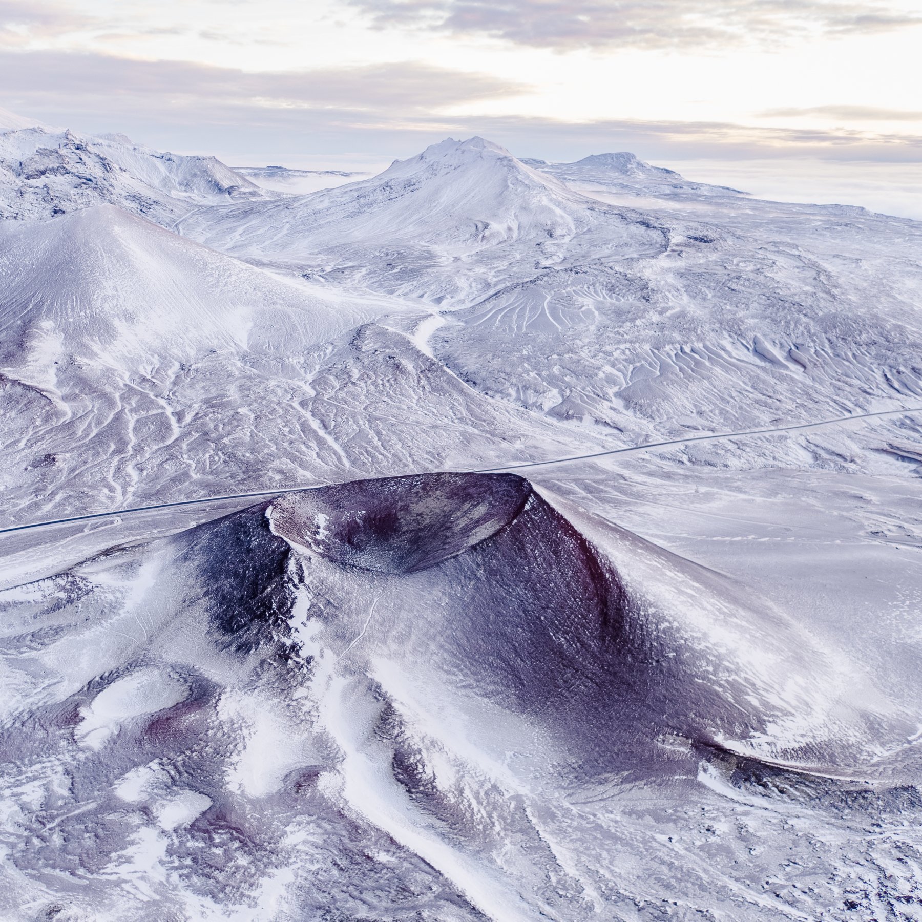 аэрофотосъёмка,пейзаж,iceland,абстракция,кратер,вулкан, Ruslan Stepanov