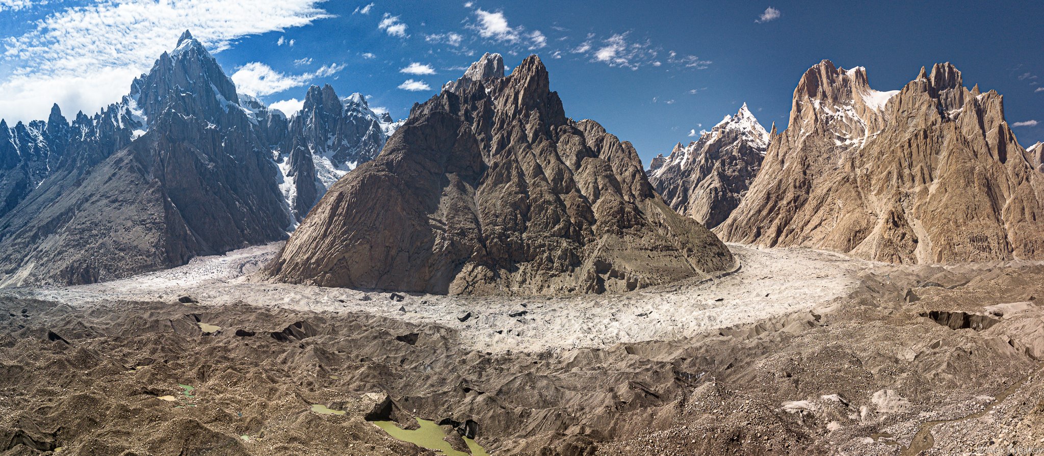 горы, панорама, ледник, Пакистан, Каракорум, Александр Рыбаков