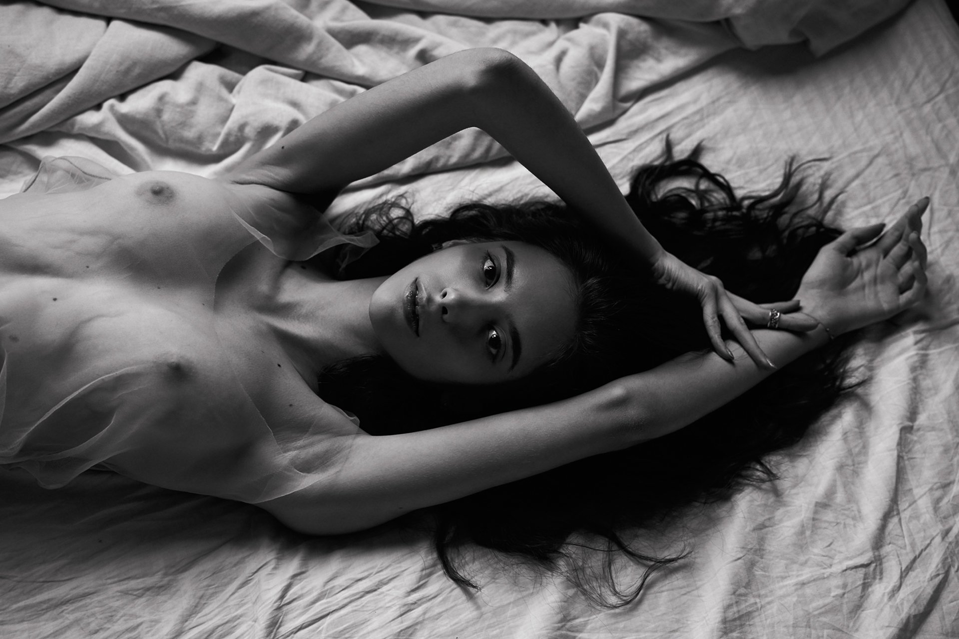girl, nude, at home, natural light, b&w, black and white, young, model, , Роман Филиппов