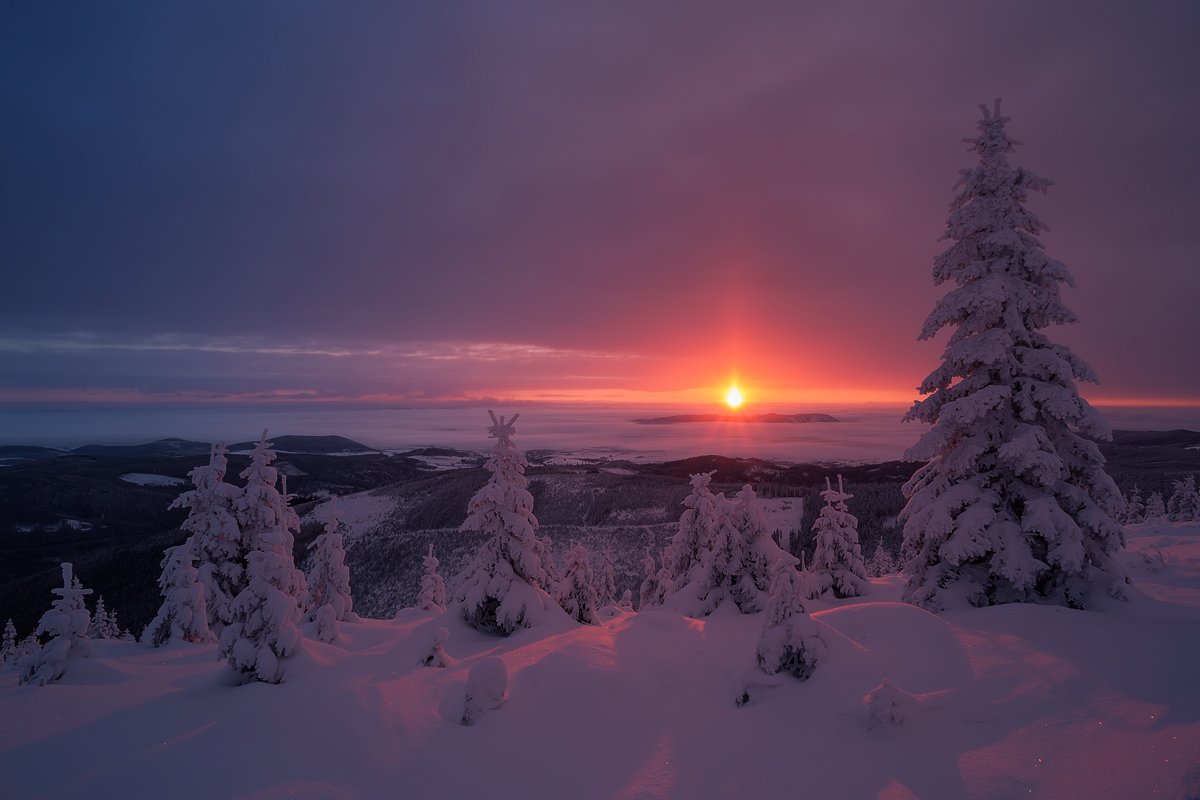 winter,mountains,canon,sunrise, Iza i Darek Mitręga