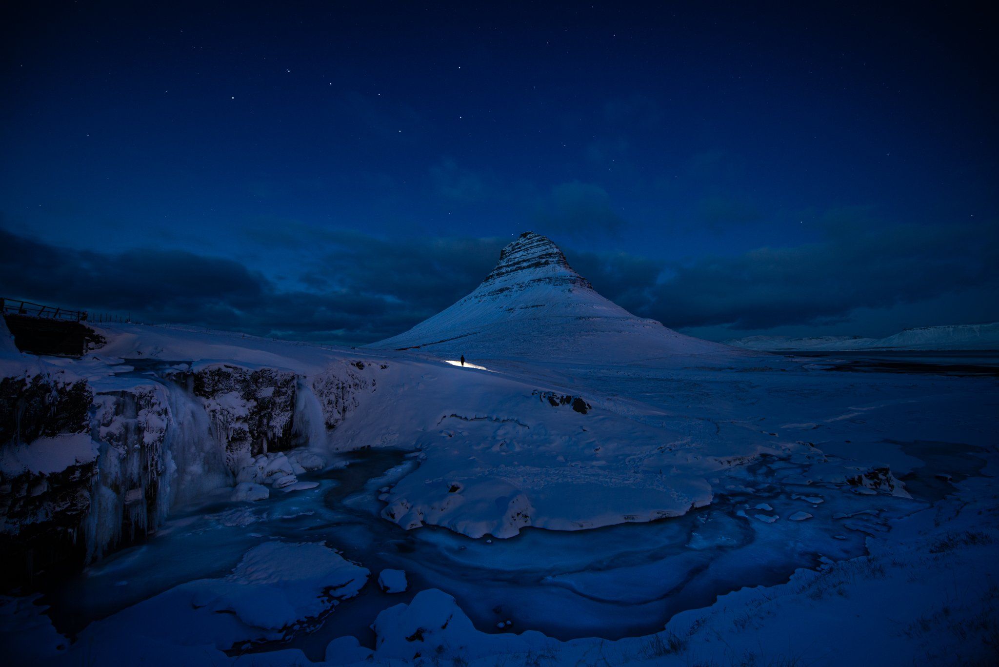 kirkjufell, iceland, landscape, snow, waterfall, Jarkko Järvinen