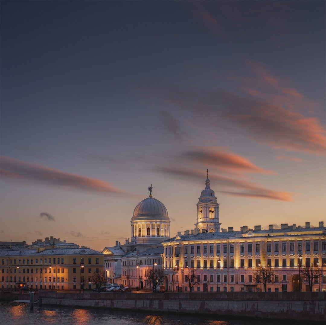 санкт-петербург, город, закат, Дмитрий Воронцов