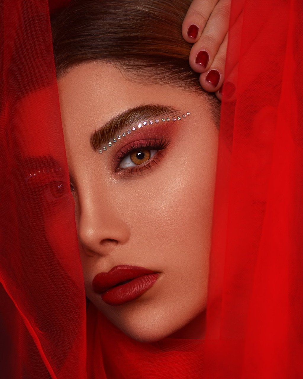 #red #beauty #iran #portrait #iran #makeup, amir seilsepour