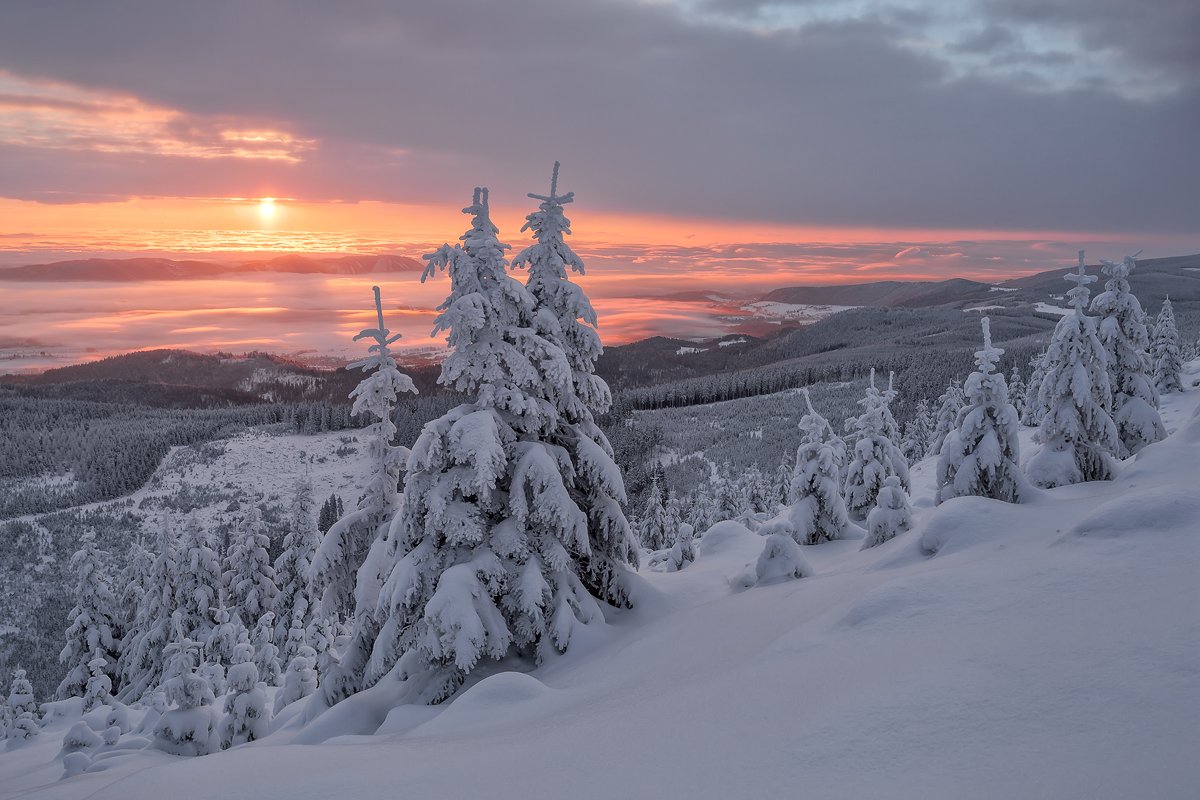 winter,mountains,canon,sunrise, Iza i Darek Mitręga