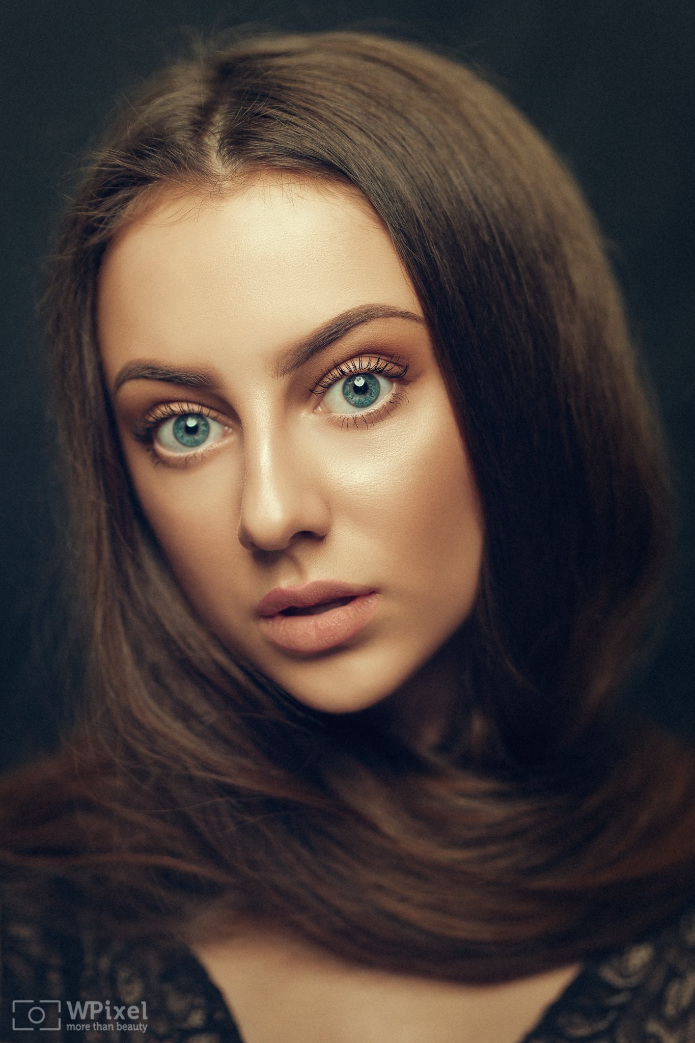 portrait women eyes brunette, Wojtek Polaczkiewicz