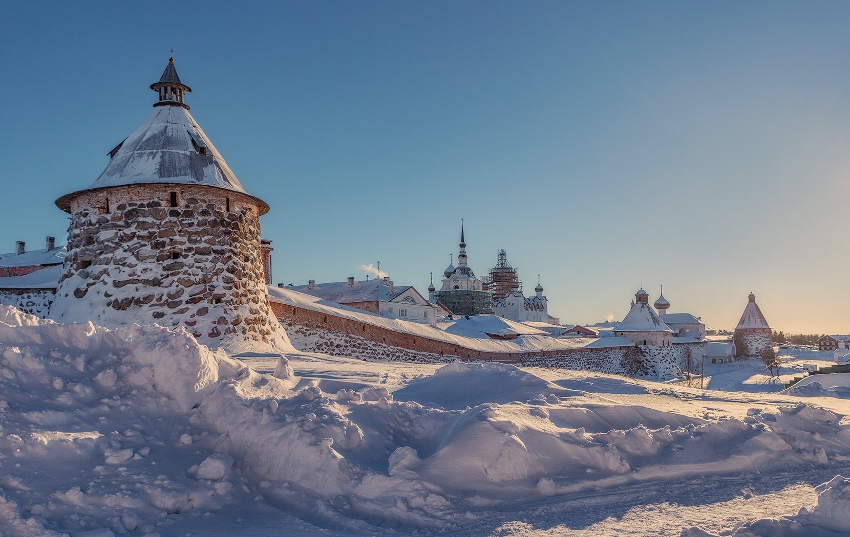 соловки, монастырь, снег, зима,, Владимир Липецких