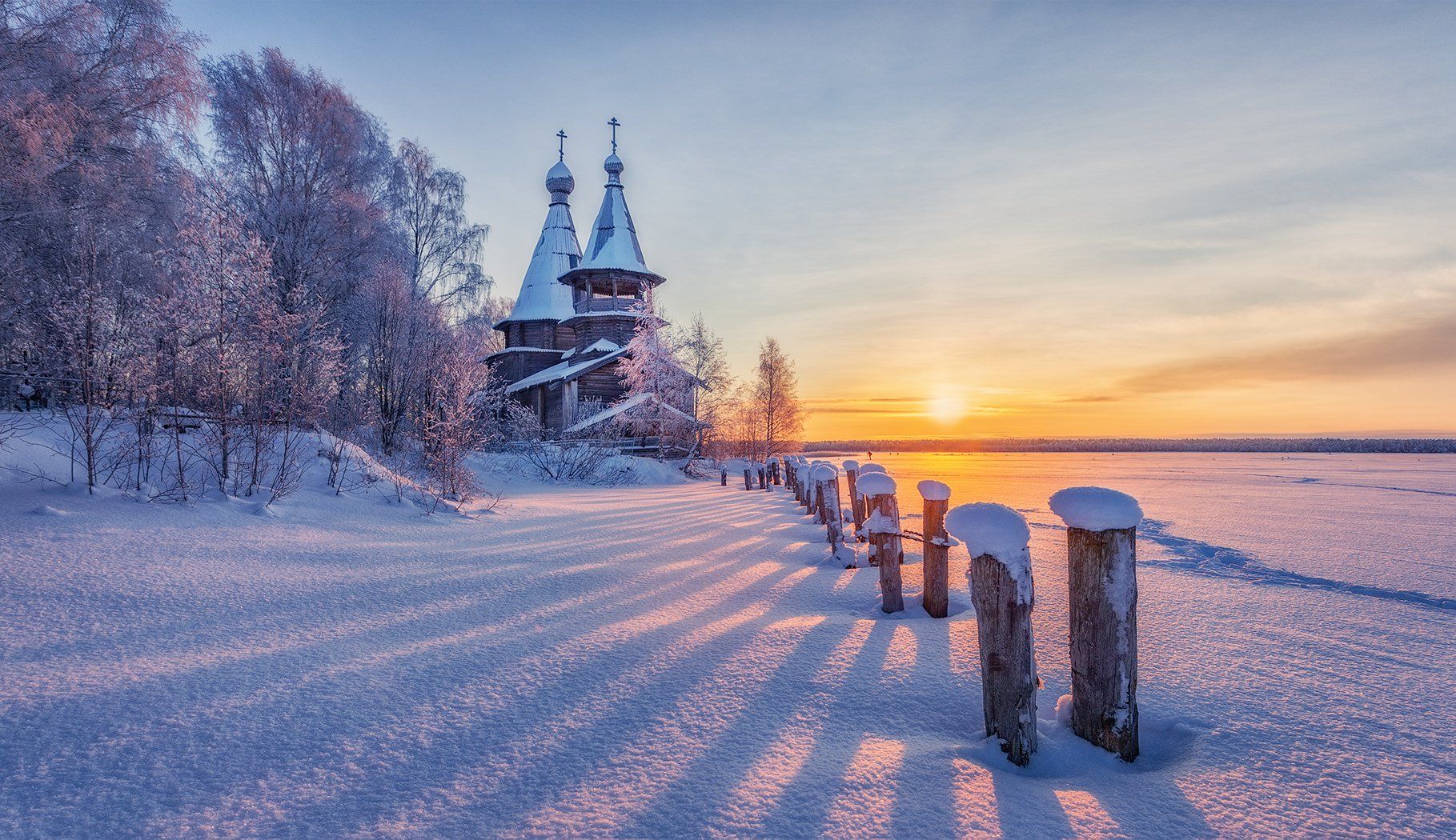чёлмужи, церковь, зима, снег, Владимир Липецких