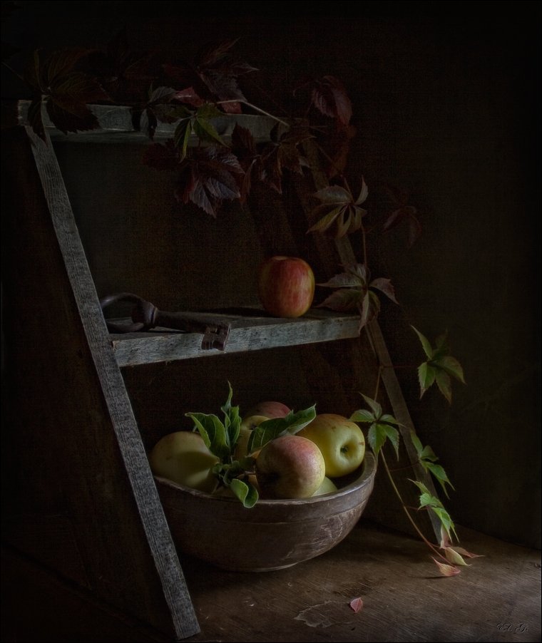 яблоки, натюрморт, осень, ключ, apples, autumn, still, life, key, El. G.
