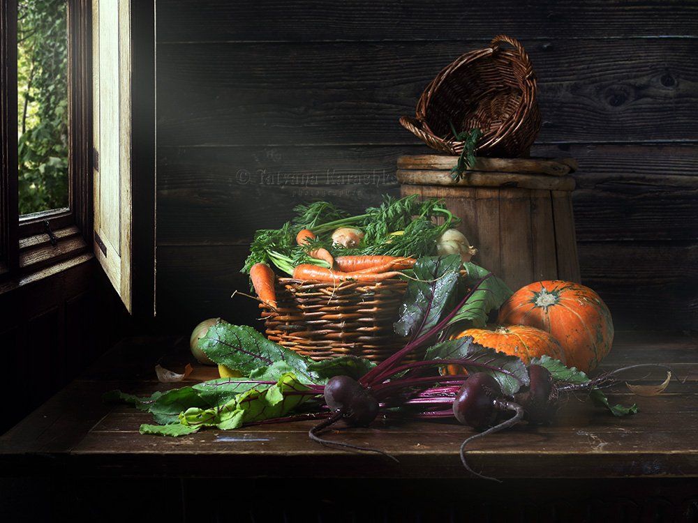 натюрморт, овощи, деревенский, дачный, Tatyana Karachkova