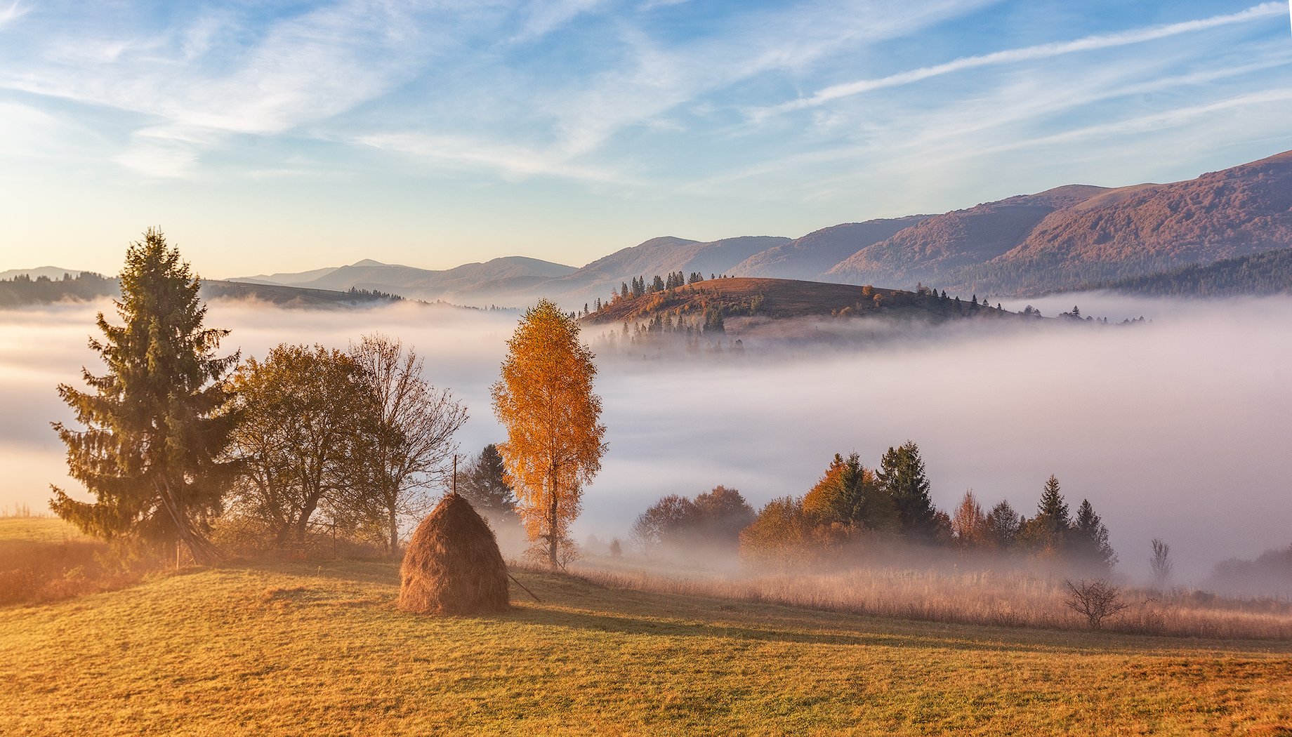 закарпатье, осень, рассвет, горы, Владимир Липецких