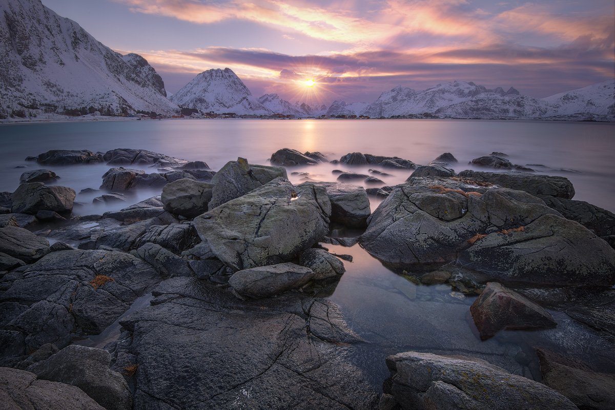 норвегия лофотены lofoten norway закат, Виктор Иванов