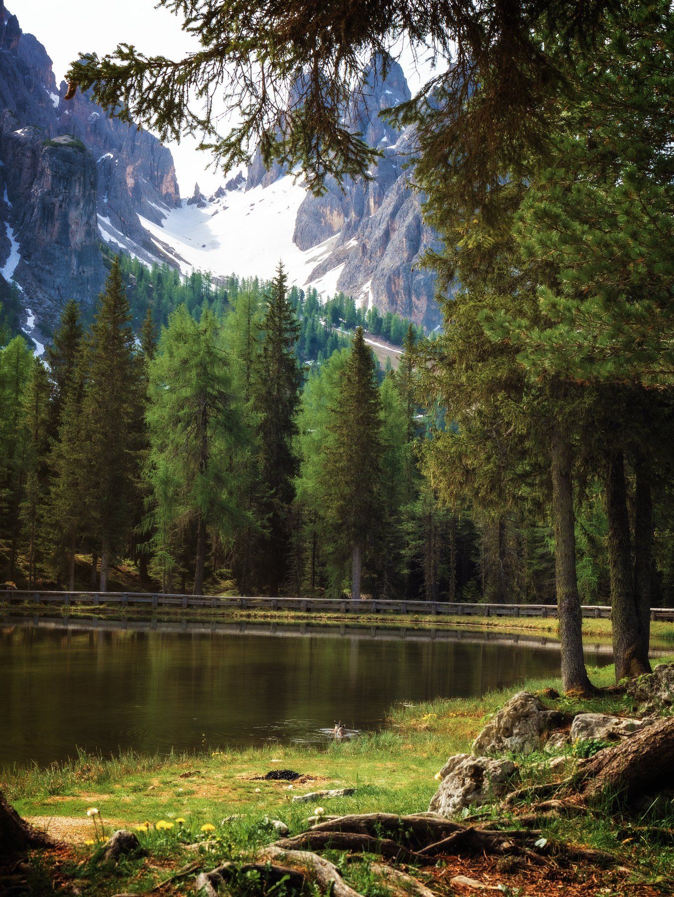 dolomites, mood, silence, rocks, cluouds, alps, nature, beautiful, stunning, landscape, wood, lake, Сергей Быков