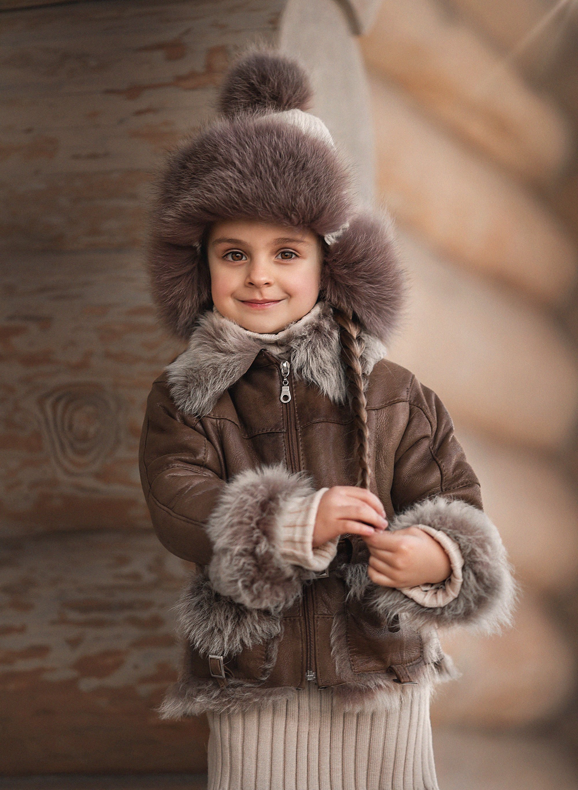 детский портрет, детская фотография, детская фотосессия, зима, сруб, Александра Пименова