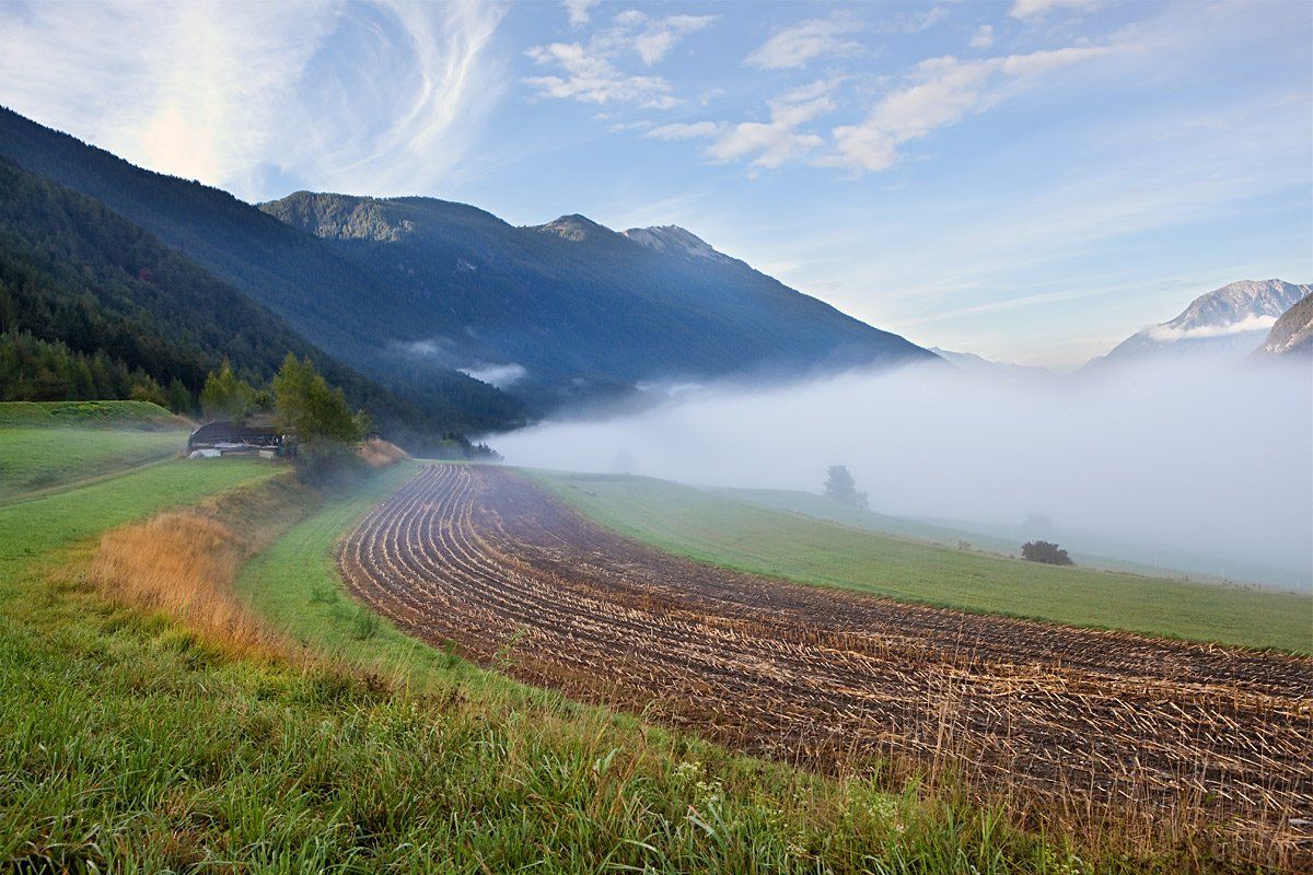 австрия,горы,туман,утро, Игорь Дубровский