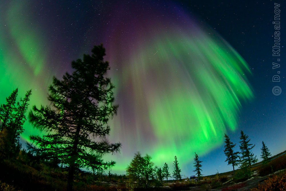 aurora borealis ,  северное сияние,   север,   ночной пейзаж, Danil Husainov