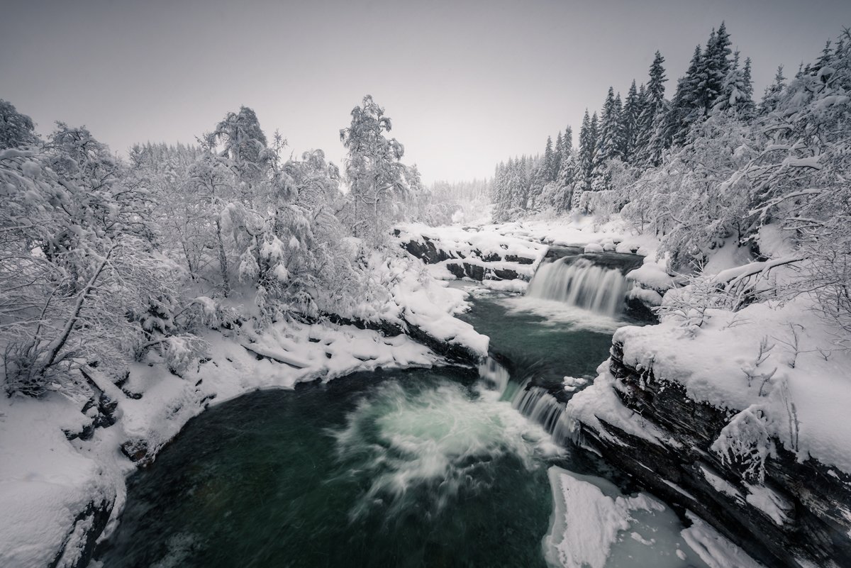 norway,winter,waterfall, Tomek Orylski