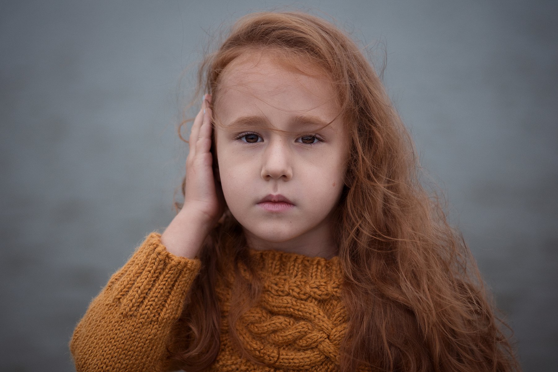 Девочка ребенок портрет осень рыжий, Ольга Алехина