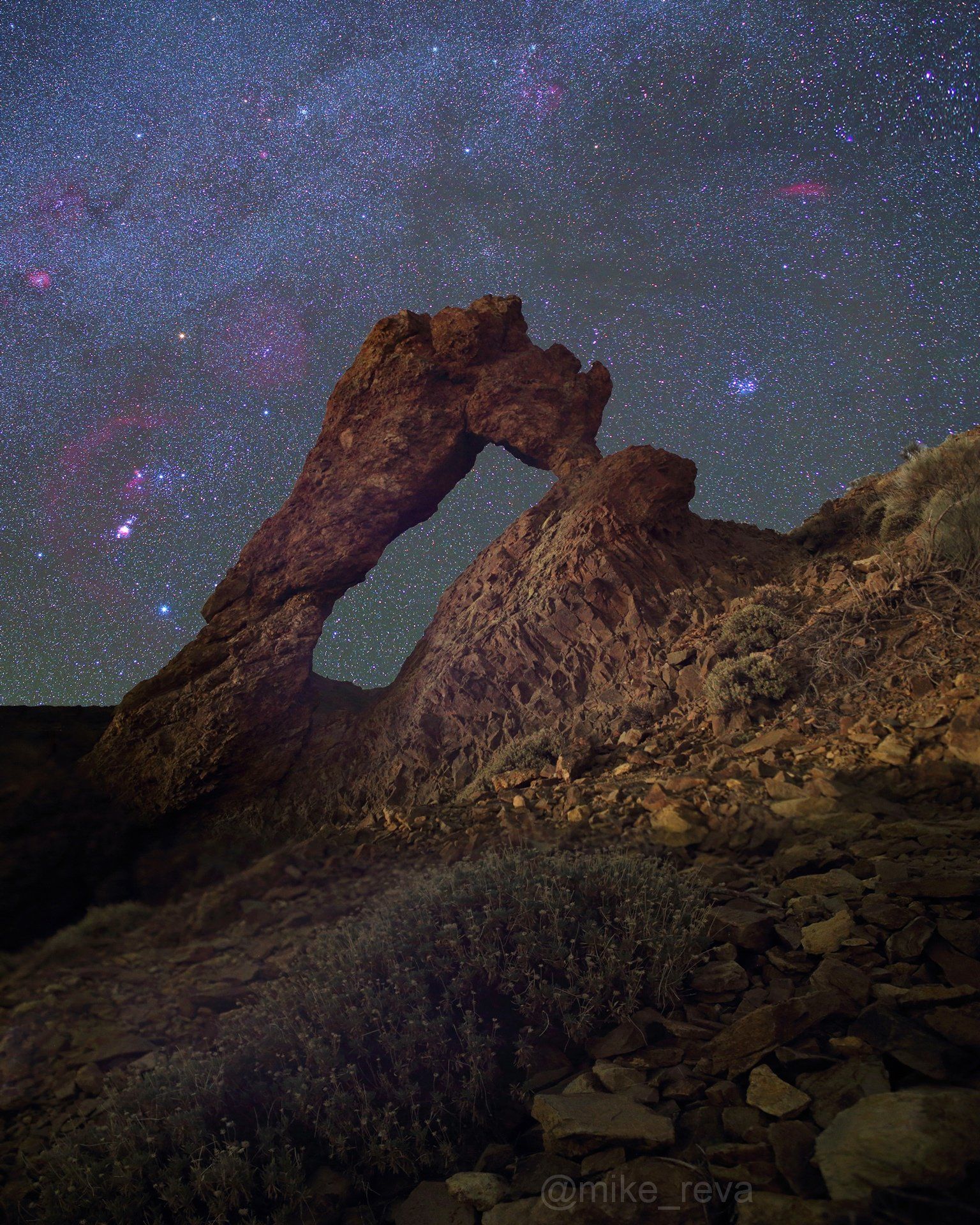ночь ночной пейзаж астрофотография звезды созвездия млечный путь орион тенерифе канары канарские острова тейде, Михаил Рева