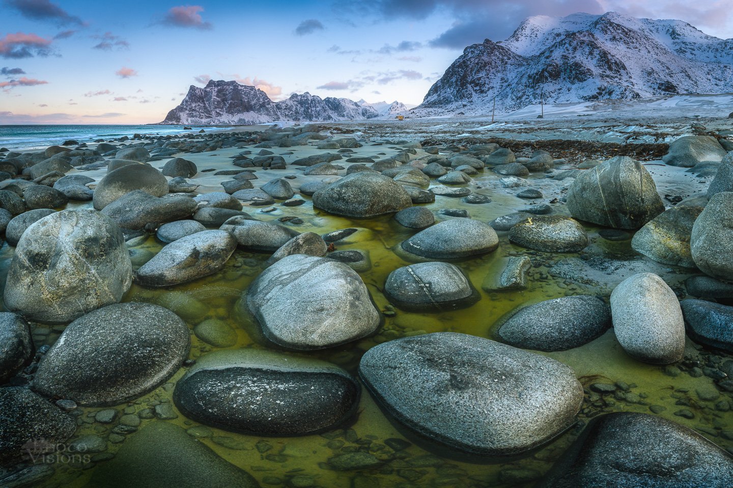 utakleiv,lofoten,norway,norwegian,shoreline,winter,wintertime,coast,beach, Adrian Szatewicz